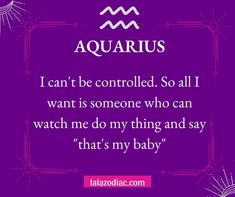 the zodiac sign for aquarius is shown in purple