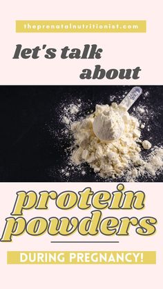 If you're struggling to eat protein during pregnancy, protein powders can help you add more protein to your diet and manage the morning sickness and nausea, especially during the 1st trimester. But not all protein powders are created equal, check out this post for what to look for when choosing a protein powder to have a healthy pregnancy. #prenatalnutrition #prenatalguidance #firsttrimester Eat Protein, Prenatal Nutrition, Protein Powders