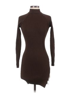 Jacquemus Casual Dress Size: 32 Brown Dresses - new. 81% Viscose, 12% Polyamide, 4% Elastane, 3% Polyester, Sweater Dress, Turtleneck, Short, Long Sleeve | Jacquemus Casual Dress - Sweater Dress: Brown Dresses - New - Size 32 Chic Slim Fit Mini Dress For Fall, Spring Evening Dresses, Slim Fit, Slim Fit Knee-length Winter Dress, Winter Slim Fit Knee-length Dress, Elegant Slim Fit Mini Dress, Elegant Brown Bodycon Dress, Chic Fitted Knee-length Long Sleeve Dress, Elegant Fitted Mini Sweater Dress, Chic Fitted Brown Midi Dress