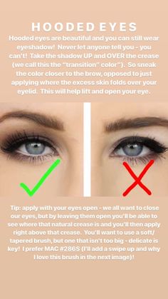 Eyeshadow For Hooded Eyes, Round Face Makeup, Redhead Makeup, Makeup Over 50, Beginners Eye Makeup, Makeup Artist Tips, Simple Makeup Looks, Hooded Eye Makeup