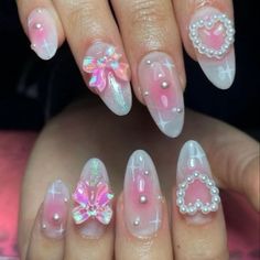 créditos a quien corresponda Japan Nail, Bold Statements, Blush Nails, Hello Kitty Nails, Pretty Gel Nails, Soft Nails, Kawaii Nails, Nails Desing