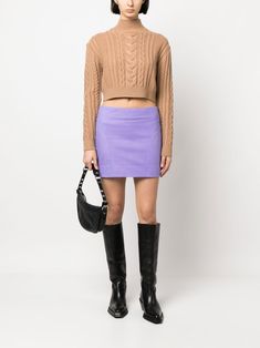 Find REMAIN BIRGER CHRISTENSEN Leather Mini Skirt on Editorialist. passion flower purple calf leather full lining rear zip fastening straight hem above-knee length Purple Leather Skirt Outfit, Purple Leather Skirt, Purple Mini Skirt, Leather Skirt Outfit, Flower Purple, Birger Christensen, Leather Mini Skirt, Passion Flower, Purple Leather