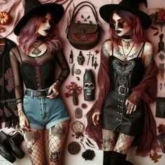 Goth Spring Outfits, Alt Hippie, Spring Outfits Boho, Gothic Bohemian, Whimsical Goth, Salem Halloween, Salem Witches