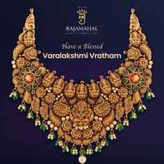 Varalakshmi Vratham, a sacred observance dedicated to Goddess Varalakshmi, is a day filled with prayers, rituals, and heartfelt devotion. It's a time to seek her blessings for health, wealth, and prosperity. . . #rajamahalfancyjewellers #varalakshmivratham #divineblessings #spiritualjourney #varalakshmipooja Varalakshmi Vratham, Wealth And Prosperity, Health Wealth, Spiritual Journey, Choker, Health, Quick Saves