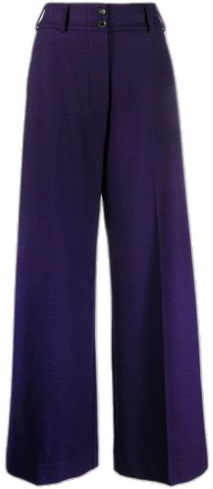 ETRO high-waisted flared trousers - Purple