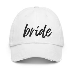 Minimalist white baseball cap for brides to be. White Baseball Cap, Minimalist White, Trucker Cap, Baseball Cap, Caps Hats, Accessories Hats, Baseball, Etsy Uk, Hats