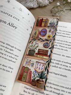 Bookmark Bookmark Doodle Ideas, Cottage Core Bookmark, Watercolor Painted Bookmarks, Art Bookmark Ideas, Cute Homemade Bookmarks, Homemade Bookmark Ideas, Bookmark Diy Ideas, Home Made Bookmarks