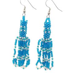 Dangle Drop Beaded Tassel Earrings Dangle Drop 3.5 " Shiny Beads New Handmade Jewelry Blue, Silver Bundle Up & Save On Shipping! Condition: New Without Tags Blue Tassel Earrings With Round Beads, Blue Fringe Tassel Drop Earrings, Blue Beaded Tassel Dangle Earrings, Blue Dangle Tassel Earrings With Fringe, Handmade Light Blue Beaded Earrings For Beach, Adjustable Blue Beaded Fringe Earrings, Blue Bohemian Tassel Earrings With Dangling Beads, Light Blue Beaded Earrings For The Beach, Blue Tassel Earrings For Beach