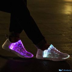 Orcajump - Luminous Casual Shoes: LED Light-up Sneakers for Couples with Colorful Flashing and Charging Capabilities White Light-up Sneakers With Round Toe, Casual Light-up Sneakers With Round Toe, Led Sneakers, Light Up Sneakers, Led Shoes, Light Up Shoes, Lit Shoes, Outdoor Slippers, Rubber Heels