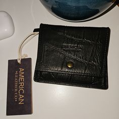 Black Croco Msrp/ $65 Alc2315 Fast Shipping Amazing Deals No Flaws Top Rated Seller I Accept All Reasonable Offers Fast Shipping Black Leather Coin Purse For Everyday, Everyday Black Leather Coin Purse, Black Leather Coin Purse With Rfid Blocking, Black Leather Coin Purse With Coin Pocket, Black Leather Rfid Blocking Coin Purse, Black Bifold Coin Purse For Everyday, Black Trifold Wallet With Snap Closure, Black Rectangular Trifold Wallet With Snap Closure, Casual Black Coin Purse With Card Slots