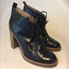 Gorgeous Reed Krakoff Designer Lace Ups Ankle Boots. Very Comfortable. Pre Owned But Still In Great Shape. 100% Leather Uppers, Inner Lining, Insoles And Soles, Leather Stacked Block Heels As Well. Made To Last Long Time. Always Treated With Love And Kept Free Of Smoke And Pets Environment. Heel Height 4'' Leather Soles Come With Partial Rubber Grips To Add A Perfect Traction And Avoid Sliding. Made In Italy No Scratches Or Visible Scuffs On Leather Approximate Retail Price $500 Reed Krakoff, Lace Up Ankle Boots, Bootie, Block Heels, Bootie Boots, Ups, With Love, Heel Height, Leather Upper