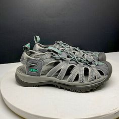 Keen Sandals Womens 8 Whisper Sport Hiking Water Shoes Gray  | eBay Hiking Sandals Womens Keen, Keen Sandals, Hiking Sandals, Peacock Green, Sport Sandals, Water Shoes, Sandal Women, Low Heels, Wedge Sandals