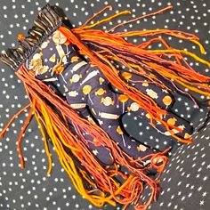 Voodoo Doll. Handmade In Louisiana. I Call Her Candie. She Is Approximately 15 Inches Tall And 5 Inches Wide. Pins Sold Separately. Price Is Firm. No Offers. Voodoo Doll, Voodoo Dolls, Doll Handmade, Fiber Arts, Black Orange, Call Her, Louisiana, Orange Black, Fiber Art