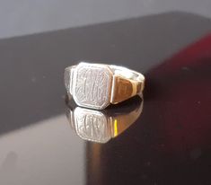 9 Carat solid hallmarked gold signet ring  Date 1956 Size UK N USA 6 3/4 Weighs 1.3 g Made by H.G.& S. Birmingham Head height 10 mm band 3 mm Please check your Etsy delivery address and ring size Ring will be sent to UK free special delivery To the USA free signed/tracked delivery I post Tuesdays and Fridays R21 Classic Hallmarked Signet Ring For Commemoration, Gold Signet Ring With Maker's Mark As Gift, Gold Engraved Signet Ring For Commemoration, Classic 14k Stamped Signet Ring For Commemoration, Classic Hallmarked Engraved Ring For Commemoration, Classic Signet Ring For Commemoration, Classic Engraved Hallmarked Ring For Commemoration, Classic Gold Signet Ring For Commemoration, Oval Hallmarked Signet Ring For Commemoration