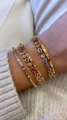 Bezel Tennis Bracelet – Sorellina Dope Jewelry Accessories, Body Chains, Jewelry Accessories Ideas, Dope Jewelry, Gold Bracelets, Classy Jewelry, Jewelry Essentials, Funky Jewelry, Jewelry Lookbook