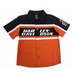 Harley Davidson Button Up Shop Shirt Orange & Black Size-M 8/10 Youth But Fits Like A Lady’s S Brand New/ Never Worn Harley Davidson Shop, Block Logo, Harley Davidson Logo, Graphic Tops, A Lady, Black Orange, Orange Black, Boy's Clothing, Shirt Shop