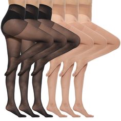 PRICES MAY VARY. Solid color, 20 denier sheer pantyhose for women Regular basic panty hose, perfect for dailywear Sheer nylons makes you more sexy and gives your charming legs Perfece for any occasions, dress up with your sweet dress Package: 6 pairs tights for women; Color: natural nude and black pantyhose. Hand wash suggested MANZI pantyhose is perfect leg accessory, suitable for any occasions, daily wear and office wear included. 6 pairs per pack is great value. Nude Panty Hose, Nude Panty, Nude Tights, Tights For Women, Panty Hose, Dress Night Out, Perfect Legs, Dance Tights, Colored Tights