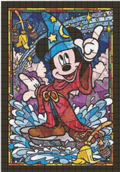 the mickey mouse cross stitch pattern