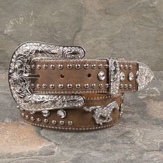 Cowgirl Boots Square Toed, Cowboy Accessories, Cowgirl Boots Outfit, Bling Belts, Running Horse, Womens Leather Belt