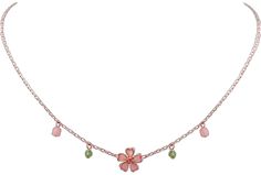 Dainty Blossom Jewelry For Spring, Dainty Blossom Color Jewelry For Spring, Dainty Necklaces For Spring Gifts, Dainty Necklace For Spring Gift, Cute Rose Gold Flower Jewelry, Cute Rose Gold Flower-shaped Jewelry, Delicate Pink Flower-shaped Necklace, Delicate Pink Flower Shaped Necklace, Dainty Flower-shaped Necklace For Spring