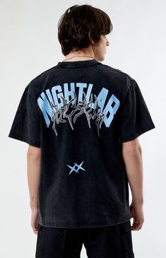 PacSun Exclusive! Step into the scene in style with the Nightlab XX T-Shirt. This tee boasts a classic crew neckline and short sleeves for easy comfort. With a vintage wash for a worn-in feel, it offers a relaxed regular fit. The branding on the left chest and back adds a touch of edge, making it a standout piece.


	Crew neckline
	Short sleeves
	Standard fit
	Left chest & back graphics
	Vintage wash
	100% Cotton
	Machine washable
	Model is wearing size medium
	Model Measurements: 6'1 Height Faded Washed Band Merch T-shirt, Faded T-shirt For Summer Streetwear, Faded Crew Neck T-shirt Band Merch, Black Washed Cotton T-shirt, Black Washed Graphic Tee T-shirt, Washed Black T-shirt For Summer Streetwear, Black Washed Graphic Tee, Acid Wash T-shirt With Text Print, Acid Wash Short Sleeve T-shirt With Text Print