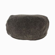 a brown and black hat on a white background