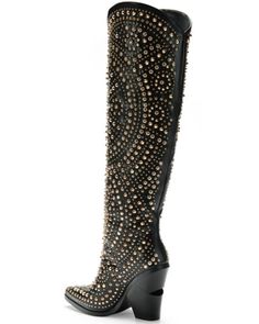 Snip Toe Knee-high Boots For Winter Parties, Winter Party Knee-high Boots With Snip Toe, Fitted Boots For Fall Festival, Winter Embellished Boots With Round Toe, Winter Embellished Round Toe Boots, Fall Party Knee-high Wedge Boots, Embellished Round Toe Boots For Fall, Fall Embellished Round Toe Boots, High Heel Winter Festival Boots