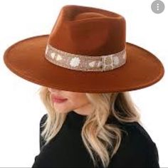 One Size Wool Blend Country Style Hat Bands For Winter, Casual Felt Hat For Rodeo, One Size Fits Most, Casual One-size Felt Hat For Rodeo, Trendy One Size Fall Hat, Casual Short Brim Felt Hat For Festivals, Trendy Brown Winter Hat Bands, Trendy Winter Hat Bands, Trendy Brown Hat Bands For Winter, Casual Felt Hat For Festivals