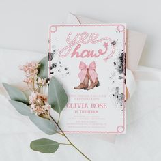 a pink shoe themed birthday party with flowers