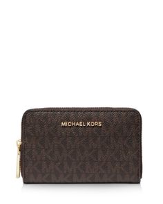 Michael Michael Kors Small Monogram Card Case Michael Kors Brown Wallet With Interior Card Slots, Brown Michael Kors Wallet With Interior Card Slots, Classic Brown Michael Kors Wallet, Disney Painted Shoes, Micheal Kors Wallet, Disney Toms, Disney Shoes, Cute Wallets, Michael Kors Outlet