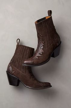 click to expand Ankle Western Boots, Shoe Aesthetic, Chelsea Boots Men Outfit, Cowboy Ankle Boots, Stylish Footwear, Studded Ankle Boots, Western Booties, Chelsea Boots Men, Shoe Boot Sandals