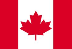 the flag of canada is shown in red and white