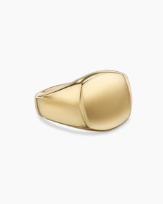 Streamline® Pinky Ring in 18K Yellow Gold, 13mm Ludwig Bemelmans, David Yurman Ring, Gold Tiger Eye, Mens Gold Rings, Chain Strap Bag, Oversized Tote Bag, Ring Collection, Pinky Ring, Yellow Gold Ring