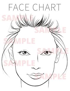 Makeup Face Chart with NO EYEBROWS in pdf form which can easily be printed out and used for practice or for clients.  Great for microblading professionals to draw in the brows they would like to design for their clients.  It is recommended that the face chart be printed on card stock for a texture that will grab colors. Drawing Eyebrows, No Eyebrows, Makeup Eyebrows, Makeup Face Charts, Practice Drawing, How To Draw Eyebrows, Permanent Makeup Eyebrows, Face Chart, Brow Shaping