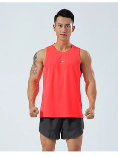 Breathable Quick Drying Men's Workout Tank Top - Men's Fitness Apparel, Men's Workout Tank Tops | Vivinch Mens Workout Tank Tops, Men's Workout, Men's Fitness, Workout Games, Workout Tank Top, Mens Workout Clothes, Fitness Apparel, Workout Hoodie, Performance Outfit