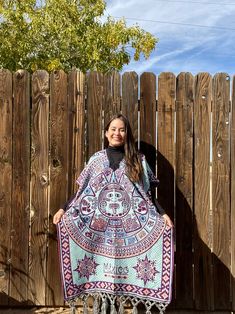 ONE SIZE FITS ALL  Mexican poncho gaban. Colorful poncho. Butterfly gift. Boho hippie poncho. Handmade poncho. Authentic Mexican poncho. One Size Shawl Cape For Beach, Multicolor Loose Poncho For Vacation, Oversized Multicolor Poncho For The Beach, Casual Beach Shawl Poncho, Casual Beach Poncho Cape, Oversized Winter Vacation Poncho, Oversized Winter Poncho For Vacation, Winter Vacation Oversized Poncho, Bohemian Poncho Cape