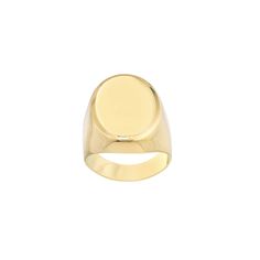 Description & Details The signet ring is a timeless treasure. The historically-significant piece will never go out of style. Engrave your initials on this updated classic. Crafted for you in 14K Gold. 14k yellow gold 4.70 grams Hypoallergenic JNCY Jewelers brings you the highest standard of jewelry. We fully warrant the authenticity of our materials and are pleased to offer our jewelry patrons a lifetime guarantee. We are pleased to offer our jewelry patrons an optional 1-3 year warranty on all Oval Signet Ring, Signet Rings Women, Ring Plate, Chunky Ring, Bold Rings, Choker Pendant, Chunky Rings, Solid Gold Rings, 14k Gold Ring