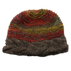 These hand-knitted wool hats will put everyone around you in a good mood - even on the grayest winter day! With stripes and colors in different designs, they will become this year's autumn and winter favorite because they radiate their colorful charm in all directions. The quality and appearance of the hats are not the only advantages they bring: they also keep your beet really warm and are incredibly cozy. Available in different colors and patterns to perfect any of your outfits. Size: One size Warm Gray Crochet Hat For Fall, Warm Knit Hats For Fall, Knit Beanie Hat For Fall, Wool Hats For Fall, Wool Hats For Fall, One Size, Warm Wool Hats For Fall, Brown Knit Hat For Outdoor, Brimmed Multicolor Hats For Fall, Adjustable Knit Hats For Fall