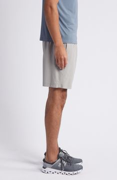 Move with ease throughout your day in these sporty shorts cut from stretch fabric with UPF sun protection 8" inseam Elastic/drawstring waist Front slant pockets; back patch pocket UPF 50+ sun protection 86% polyester, 14% spandex Machine wash, line dry Imported Athleisure Bermuda Shorts For Summer Sports, Summer Sports Athleisure Bermuda Shorts, Summer Athleisure Bermuda Shorts For Sports, Gray Activewear With Built-in Shorts For Summer, Summer Sports Bermuda Shorts With Built-in Shorts, Summer Sports Bermuda Shorts, Athleisure Bermuda Athletic Shorts For Summer, Summer Activewear With Pockets And Short Inseam, Bermuda Athleisure Athletic Shorts For Summer