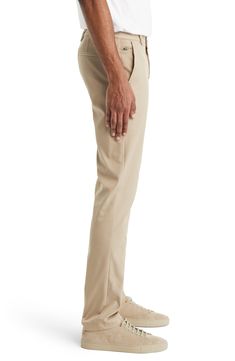 Four-way-stretch fabric makes for a flexible, comfortable fit in versatile flat-front pants cut for a modern slim straight-leg profile. 34" inseam; 14" leg opening 100% polyester Machine wash, tumble dry Imported Flat Front Pants, Twill Pants, Fit In, Vintage Shops, Nordstrom Rack, Stretch Fabric, Khaki Pants, Straight Leg, Comfort Fit