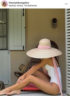 Daisy Sun Hat - Ivory Grosgrain Ribbon Stephanie Hill, Sun Crown, The Style Bungalow, Style Bungalow, Palm Tree Leaves, Harbour Island, Floral Hat, Wide Brim Sun Hat, Tree Leaves