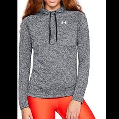 Size Medium Light Gym Hoodie Fall Athletic Heather Sweatshirt With Drawstring Hood, Fall Streetwear Activewear In Athletic Heather, Gray Workout Top With Drawstring Hood, Long Sleeve Hoodie For Workout In Fall, Gray Hooded Activewear For Fall, Long Sleeve Hoodie For Fall Workout, Moisture-wicking Gray Tops For Fall, Gray Moisture-wicking Tops For Fall, Heather Grey Athleisure Tops For Fall