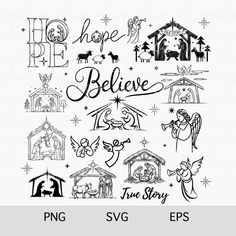 Christian Clipart, Projets Cricut, Sublimation Files, Christmas Bundle, High Resolution Picture, Nativity Scene, Christmas Designs, Photoshop Illustrator, Eps Vector