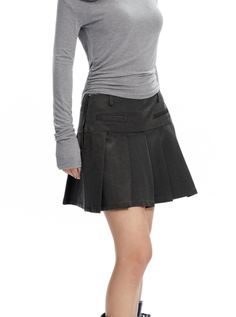 Indulge in luxury and elevate your wardrobe with our Pleated Mini Skirt. Crafted with delicate pleats, this skirt exudes elegance and sophistication. Perfect for any occasion, the flowing fabric gracefully drapes to flatter your figure. Add a touch of timeless charm to your ensemble with this must-have piece.   Model info   Height: 163 cm  Weight: 40 kg  Size worn: S Pleated Mini Skirt, Low Waist, Skirts For Sale, Pleated Skirt, Mini Skirt, Womens Skirt, A Line, Mini Skirts, Street Style