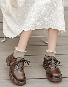 Spring Round Toe Lace-up Mary Jane Shoes — Obiono Marry Jane Shoes, Mary Janes Aesthetic, Obiono Shoes, Handmade Shoes Women, Marry Jane, Platform Boots Chunky, Buckle Ankle Boots, Mary Jane Shoes Womens, Chunky Heels Boots