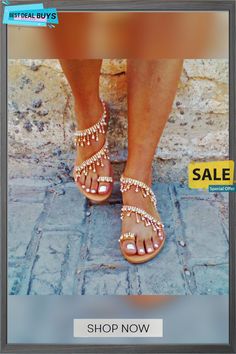 Women's Sandals Flats Plus Size Flat Beach Sandals Gold T-strap Sandals With Ankle Strap For Beach, Flat T-strap Sandals For Beach And Summer, Flat T-strap Sandals For Beach In Summer, Flat T-strap Sandals For Beach Season, Summer Flat T-strap Sandals For Beach Season, Open Toe Sandals For Vacation, Summer Beach Slingback Sandals With Single Toe Strap, Open Toe T-strap Sandals For Beach Vacation, Flat Heel T-strap Sandals For Beach Vacation