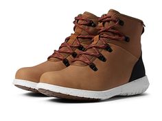 Bogs Juniper Hiker - Women's Shoes : Toffee : Head on your adventure with all-day cushioning and comfort in the Bogs Juniper Hiker. Leather and textile upper, lining, and insole. Lace-up and zipper construction with back pull-tabs. Outsole features rubber pods for slip resistance. Light, urban hiker with cushioned synthetic sole. Waterproof technology. Imported. Measurements: Weight: 12 oz Product measurements were taken using size 8.5, width B - Medium. Please note that measurements may vary by Casual Sports Boots With Cushioned Footbed, Rugged Outdoor Walking Shoes With Ortholite Insole, Insulated Synthetic Boots For Sports, Casual Brown Waterproof Walking Shoes, Casual Brown Gore-tex Walking Shoes, Waterproof Synthetic Boots With Rubber Sole For Sports, Brown Nylon Sneakers For Outdoor, Nylon Walking Shoes With Rubber Sole For Outdoor, Comfortable Synthetic Walking Shoes For Outdoor Activities