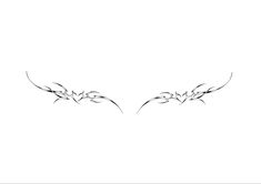 an image of two birds that are drawn in black and white