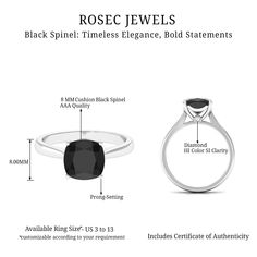 Productdetails
Zie er stijlvol uit terwijl je pronkt met deze Zwarte Spinel Solitaire Ring, versierd met een Kussenvormige Zwarte Spinel in een 4-polige zetting, terwijl een verborgen Ronde Vorm Diamant zijn schacht siert in de bezelzetting. Geef deze prachtige Solitaire-ring, vervaardigd uit massief goud, op een speciale dag cadeau aan je wederhelft en verover meteen haar hart.

Productinformatie

SKU
SHP-RINGS122040919


Breedte
7 mm


Hoogte
8,5 mm


Gewicht
2,64 g (bij benadering)



ZWARTE SPINEL-INFORMATIE

Aantal stenen
1 Stuk


Totaal gewicht
2,10 karaat (bij benadering)


Afmeting (ongeveer)
Kussen-8X8 mm-1 st.


Kleur
Zwart


Snijden
Briljant


Vorm
Kussen


Instellingstype
Instelling met 4 tanden


Kwaliteitsgraad
AAA



DIAMANTINFORMATIE

Aantal stenen
2 stuks


Totaal gewicht Ring Crafts, Better Half, Black Spinel, Look Stylish, Cushion Cut, Bezel Setting, Solitaire Ring, Round Shape, Prong Setting