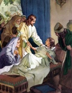 a painting of jesus being taken to the hospital